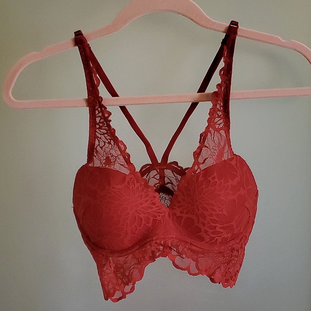 Victoria Secret Pink- Maroon Bralette Sz S